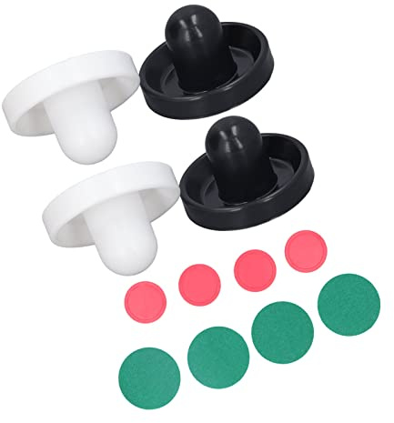 Qudinip Air Hockeys Pusher Set Bekväma Speltillbehör för Alla Standardbord 12 St 96 Mm med Starkt ABS-material