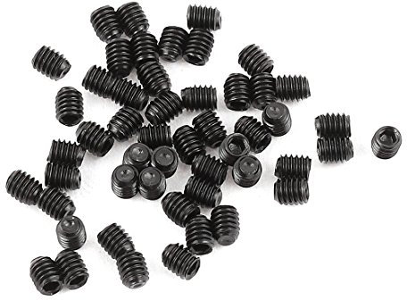 sourcing map 50Stk 2,5 x 3mm Gewinde Innensechskant Madenschraube Wurmschraube Gewindestift de