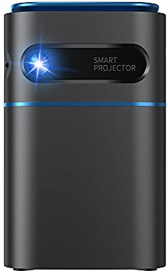 SIRO DLP Mini vidéoprojecteur 2000 lumens, 120 ANSI lumens, contraste 2000:1, télécommande, compatible avec smartphone, tablette, ordinateur portable, Wi-Fi, HDMI, USB, intérieur ou extérieur
