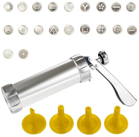 Guangcailun Easy-to Cookie Maker Machine Durable for Long-Lasting Save Time Aluminum Alloy Syringe Doughs Biscuits Making Tools