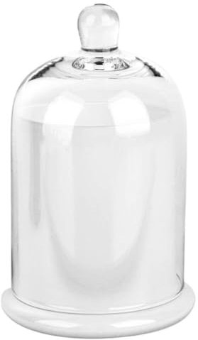 DEARMAMY Campana De Cristal Transparente Con Base Campana De Exhibición Cúpula Oficina Decoración Del Hogar Para Plantas Suculentas Luces De Hadas Fotos Medallas Relleno Decorativo