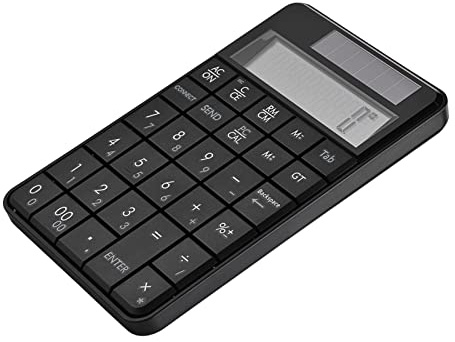 Trådlös Numerisk Tangentbord, Mini 2.4G USB Trådlös 29 Tangenter Numerisk Tangentbord Tangentbord och Miniräknare med LCD-skärm Numeriska Tangentbord för Bärbar Dator Stationär