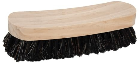 Cofan Cepillo para Zapatos | Mango de Madera de Pino | Mezcla de cerdas Naturales y sintéticas | Longitud: 16 cm