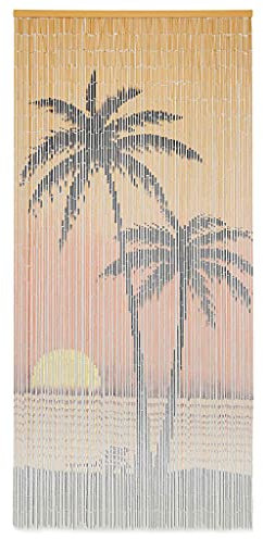Gecheer Flugskyddsgardin för bambudörrar 90 x 200 cm, myggnät, för utomhus, flugskyddsdörr gardin, flugskyddsgardin för fönsterdörr, L45736