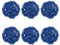M METERXITY 6-Pack Wicker Rattan Balls 60mm/2.4 Inch Decorative Rattan Balls Orbs Vase Fillers Bowl Fillers for Christmas/Weddings/Thanksgiving/DIY Crafts/Home Decor [Blue]