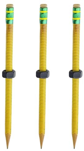 3pcs dado decompressione penna sollievo stress matita in legno filettato bambini adulti studenti lavoro scuola sollievo ansia silenzioso calmante rotante dado matita fidget (3 pezzi)