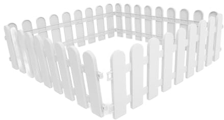 ibasenice Enclos Tortue Extérieur en Plastique Blanc 4pcs Structure Sécurisée et Résistance aux Intempéries pour Petits Animaux et Tortues en Plein Air