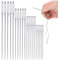 MYSY Big Eye Long Sewing Needle, 20pcs Large Eye Embroidery Needles, 4 Sizes Sharp Point Stitching Needles 2.3 3 3.5 4