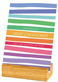 klotzaufklotz Tischkalender Eiche (Geburtstag Muster)