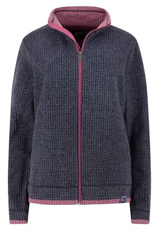 Weird Fish Ariana Full Zip Grid Fleece Navy Size 8. (Jumper/Sweater/Fleece)