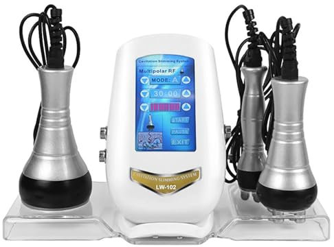 Binlingdaily Cavitation Machine, 3 in 1 Slimming Machine Radio Frequency Instrument Skin Care, Body Sculpting Machine Multifunctional Body Facial Beauty Machine for Face, Abdomen, Buttocks and Thighs