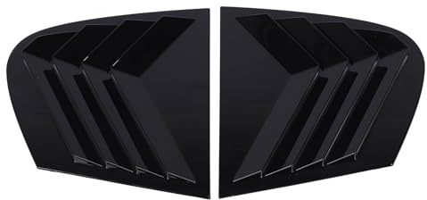 Contraventana Lateral para Ventana Trasera, Color Negro Brillante, Resistente a la Intemperie, construcción Robusta para Serie 1 E87 2005 2011