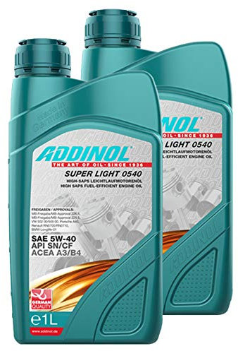 Addinol 2X Motoröl Motorenöl Motor Motoren Motor Oil Engine Oil Benzin Diesel 5W-40 Super Light 0540 1L 72097707