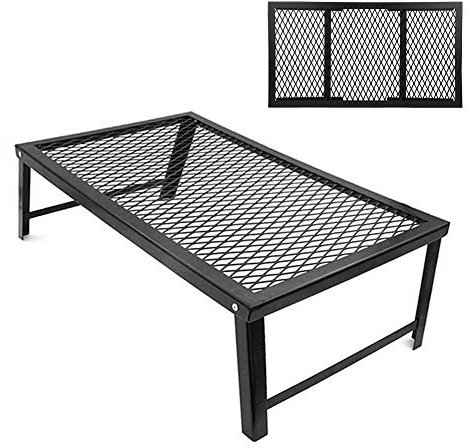 RiToEasysports Camping Grill Gate Plegable BBQ Campfire Grill Rejilla para Camping BBQ