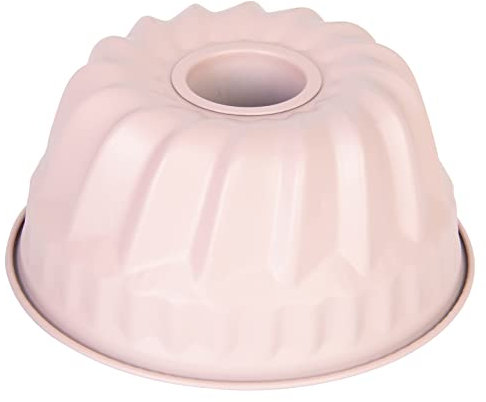 wenco Mini-Gugelhupfform, 18 cm Durchmesser, ideal für kleine Kuchen, hochwertige Antihaftbeschichtung, aus robustem Stahl, gleichmäßige Wärmeverteilung, in stilvollem Rosa, leicht zu reinigen