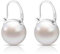 Huge Tomato Perlenohrringe, Perle Tropfen Ohrringe, 14mm elegante große Perlenohrringe Silber 925 14K Gold überzogene Schließe für Frauen Mode, Creole für Geschenk