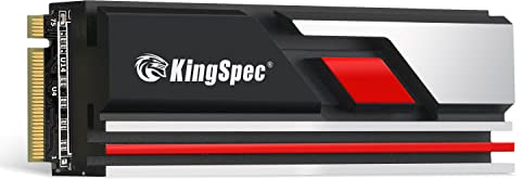 KingSpec 2TB M.2 NVMe SSD, PCIe 4.0 NVMe Gen4 SSD, R/W Geschwindigkeiten bis zu 7400/6500 MB/s, Gaming SSD, 3D NAND interne Festplatte, kompatibel mit Laptop und PC-Desktops. Tischplatte