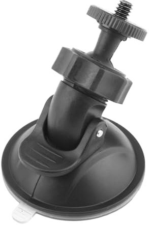 Car Suction Cup for Dash Cam Holder Vehicle Video Recorder on Windshield & DashBoard Mount with 360 Degree Angle View for Driving DVR Camera Camcorder GPS Action Camera(Black)