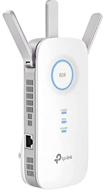 TP-Link AC1900 WiFi Extender (RE550), Covers Up to 2800 Sq.ft and 35 Devices, 1900Mbps Dual Band Wireless Repeater, Internet Booster, Gigabit Ethernet Port (Renewed)