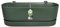 elho Greenville Easy Balcony 52 Blumentopf Balkon - Übertopf für Balkon - 100% recyceltem Plastik - Ø 52.0 x H 19.4 cm - Grün/Laubgrün