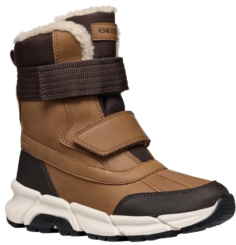 Geox JUNIOR J FLEXYPER PLUS BOY SNOWBOOTS TOBACCO/COFFEE 30_EU