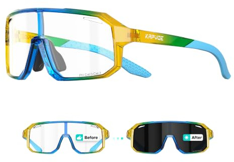 KAPVOE Gafas de sol Polarizadas para Niños Gafas de Ciclismo Juvenil Softball Béisbol Tenis Montura TR90 K9029