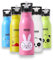 Merto Beno Trinkflasche Kinder Edelstahl 500ml mit Strohhalm Auslaufsicher - BPA-frei - Jungen Mädchen für Kindergarten - Schule - Spülmaschinenfest - Tragegriff - Langlebig (Pink)