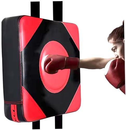 Wand-Box-Schlagpolster, 16 x 16 x 4, geräuschloses Wand-Schlagpolster mit Einstellbarer Höhe für Fitnessstudio, Boxtraining, Fitnessstudio-Besucher und Büroangestellte