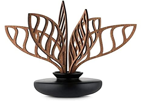 Alessi MW64 5S B Shhh Duft- Blattdiffusor,Porzellan,Mahagoni