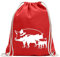 Kiwistar - Turnbeutel - rot - Schwein Motiv 8 - Sau - Baby - Fun Rucksack Sport Beutel Gymsack Baumwolle mit Ziehgurt