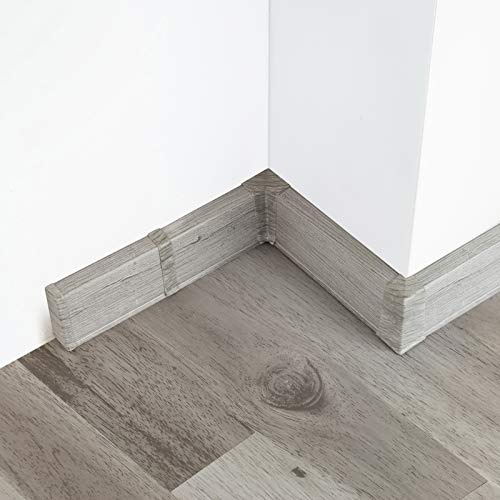DQ-PP 70 m de rodapiés, zócalos de 55 mm, listones de PVC Calisto, listones de PVC laminado, rodapiés de plástico PVC decorados