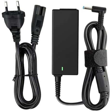 SUNYDEAL Cargador para Portátil HP 45W, Adaptador AC/Suministro de Cable de alimentación para HP Stream 11 13 14,Pavilion 11 13 15,Split 13,HP 719309-001 741727-001 HSTNN-CA40, 19.5V 2.31A,4.5mm*3mm