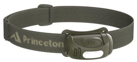 Princeton Tec Fred Headlamp 200 Lumens Dimmable Ultrabright White LED, IPX4 Water Resistance and 41 Hour Burn Time, Perfect for Hiking, Camping, Hunting, Fishing, and Safety Preparedness, Olive Drab