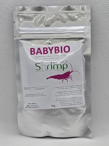 Shrimp Nature Baby Bio | 40g - Food for Baby Shrimp, Supplementary Shrimp Food similar to Bacter AE