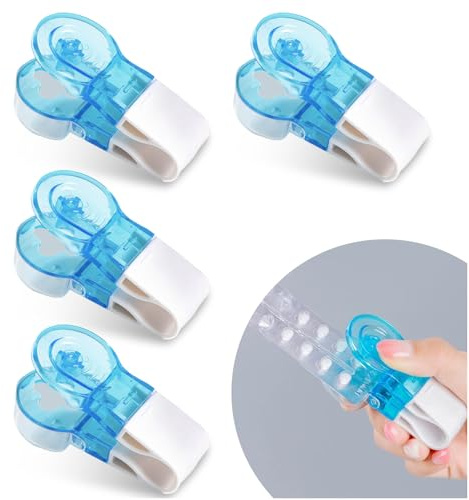 Portable Pill Taker 4 Pack Pill Popper for Blister Packs Pills Opener Tool for Nurses Household Gadgets Pills Punchers