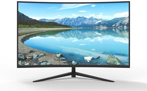 ASC 32 Curved FHD Ultra-Thin Bezel Gaming Monitor - Full HD VA, 165hz Refresh Rate (DP/HDMI), 1ms MPRT,2x HDMI, 1 x Display Port, Low Blue Light Mode, VESA Mountable, Built in Speakers.