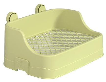 Rabbiit Katzentoilette - Kaninchentoilette | Katzentoilette | Kaninchentoilette | Große Kapazität Käfig Katzentoilette | Quadratische Haustiertoilette mit Schnalle | Katzentoilette für Chinchillas,