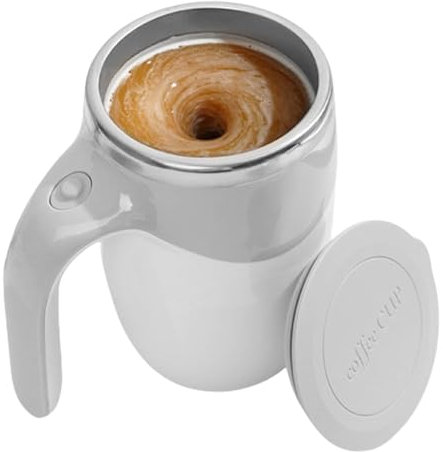 Tazza magnetica automatica per mescolare, per miscelazione automatica, tazza per miscelazione automatica per caffè, tazza magnetica per mescolare, bicchiere da caffè magnetico, design impermeabile in