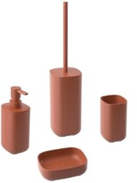 Set accessori bagno terracotta