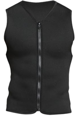 POXZSFX Chaqueta de Neopreno Juvenil para Invierno, Ideal para Buceo, Pesca y Snorkel. Chaqueta de Neopreno para Hombre con Cremallera Frontal. Top de para, SG