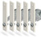 markiso® 5 Stück Rolladen Gurtwickler unterputz Farbe Standardweiß, Rollladen Aufwickler Lochabstand 160mm für Maxigurte bis 23mm, Einlassgurtwickler inkl. 5 Abdeckungen