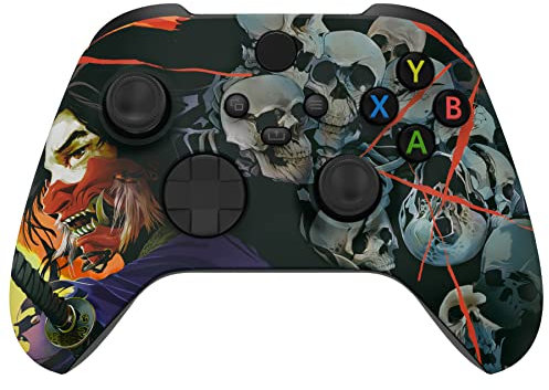 eXtremeRate Front Gehäuse Case für Xbox Series X/S Controller, DIY-Ersatz Frontplatte Hülle Skin Shell Cover Set für Xbox Core Controller Model 1914(Mann)-KEIN Gamepad