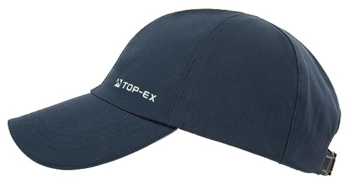 TOP-EX XL/XXL Unisex Waterproof Baseball Cap for Running Golf - Sun Rain All Weather Protection UV Reflective Breathable Outdoor Hat Navy