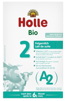 HOLLE BABYFOOD: Bio A2 Folgemilch - 2 Karton 400g (10er Pack)