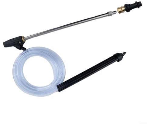 Hasaller Kit de chorro de arena de alta presión de 2500 PSI, manguera de fijación de chorro de arena de 3 metros de largo para la serie K2 K7