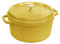 STAUB Gusseisen Bräter/Cocotte, Rund 28 cm, 6,7 L, Aromaregen Funktion für optimale Befeuchtung, für alle Herdarten inkl. Induktion und Backofen, Citron