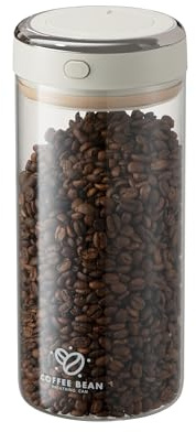 Récipient de rangement pour grains de café avec valve unidirectionnelle, couvercle hermétique, suivi de la date pour café et autres aliments, frais et stockage, boîte à café en verre borosilicate