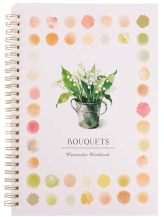 Cahier d'exercices aquarelle pour débutant - Livre de peinture avec instructions étape par étape, idéal pour l'apprentissage autonome, pour artistes et amateurs (Plantation)