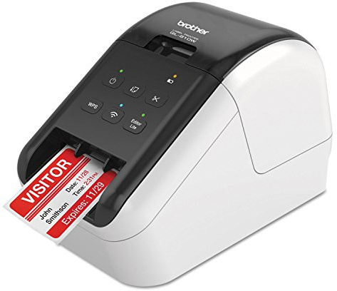 Brother QL-810W Professional Label Printer with USB and WiFi connectivity, Ultra-Fast Printing up to 110 Labels per Minute with Standard Address Label in Monochrome, Black & Red Printing Available