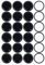Ezprotekt Ø 50mm Filzgleiter Selbstklebend, Möbelgleiter zum Verschieben von Möbeln auf Teppich, Schwarz, 24 Stück Filzgleiter für Stühle, Möbelgleiter Filz Selbstklebend, Mit Idealer Klebkraft